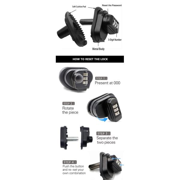 ISO Hunting Shooting Accessories Digit Protect Gun Coded Trigger Combination Lock