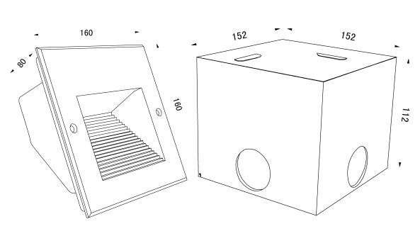 Outdoor LED Wall Lights Ceiling Installation With Beautiful Lighting Effect