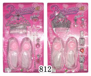 China Hot sell beauty toy set with pink  shoes ,earring,bracelet wholesale