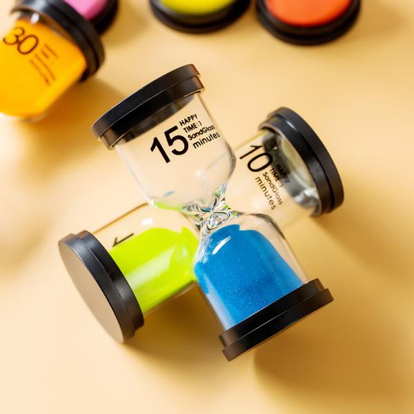 Plastic Small Hourglass 1 3 5 10 15 30 45 60 Min Sand Timer SGS Certificated