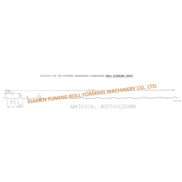 Stable Wall Cladding Roof Panel Roll Forming Machine Precision Dual Level