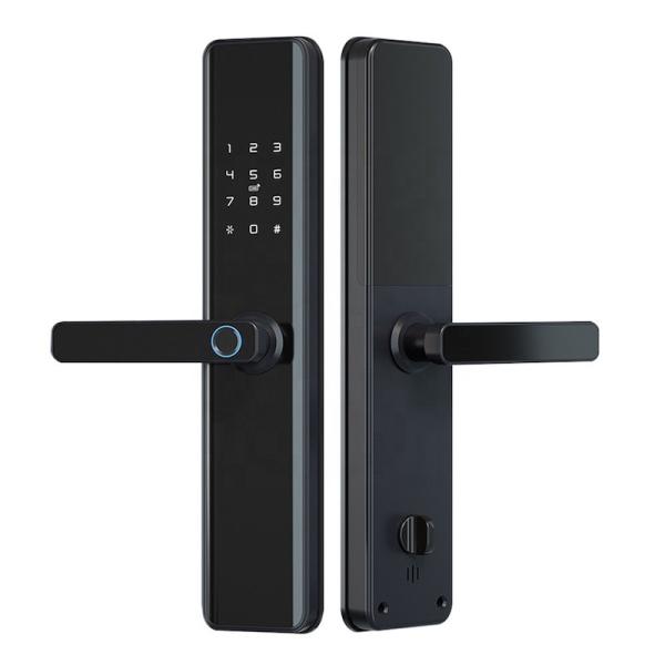 Quality Smart Fingerprint Door Lock Security Intelligent With APP Unlock Keyless Entry Keypad for sale