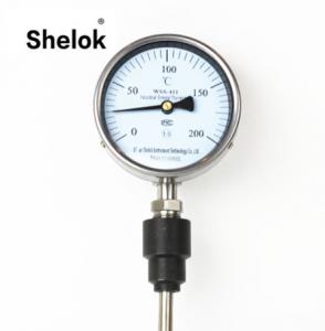 China WSS Industrial mechanical temperature gauge bimetal thermometer on sale