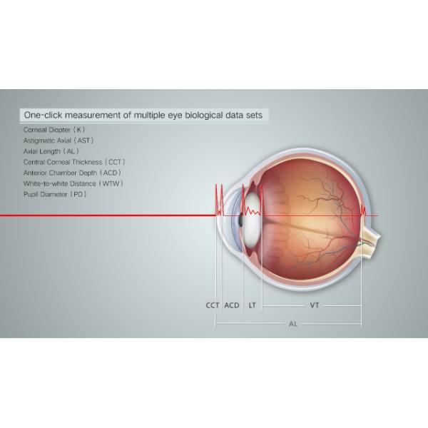 Ophthalmic Optical Biometer Eye Axial Length Measurement Calculate Visual Axis And IOL