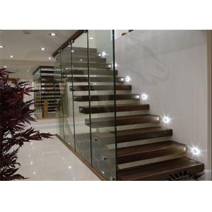 China Internal Solid Wood Modern Floating Stairs wholesale
