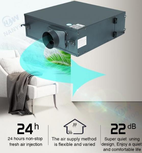 99.5% Purification Fresh Air Cleanroom Ventilation Duct Fan