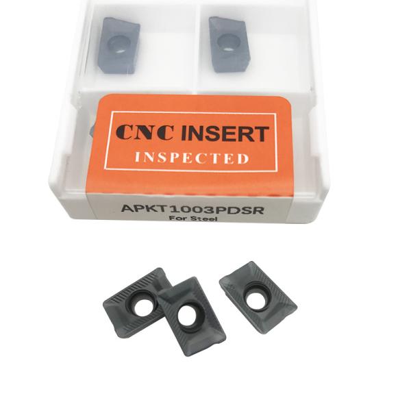 Milling Cutting Carbide Insert For Stainless Steel APKT1003 Durable