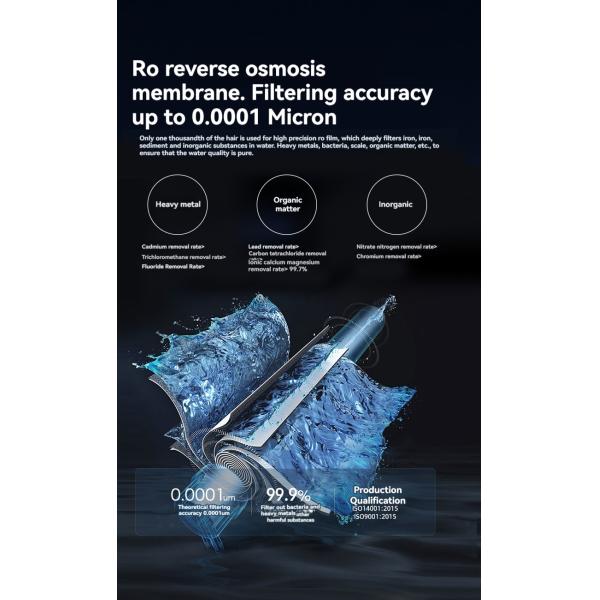 Small Hotels Factories Mineral RO Water Filter System with Pump and Motor