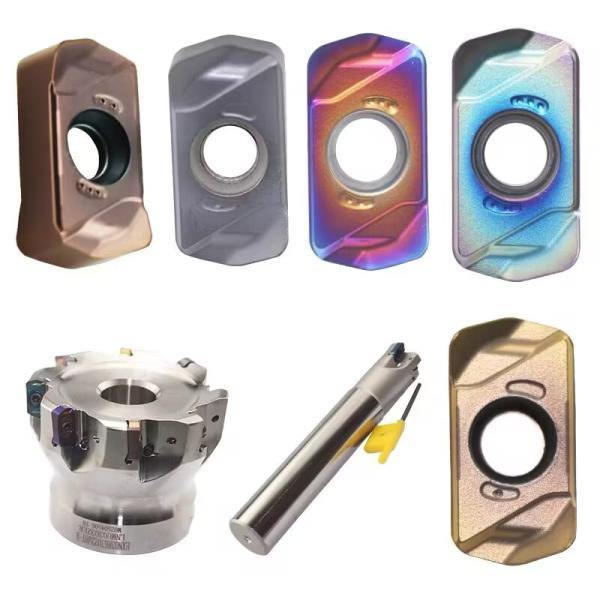 Lnmu0303zer-MJ Lnmu 0303 High Feed Cnc Milling Inserts Nano Blue Coating Double Side Fast Feed Milling Insert