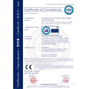 GUANGZHOU TECHWAY MACHINERY CORPORATION Certifications