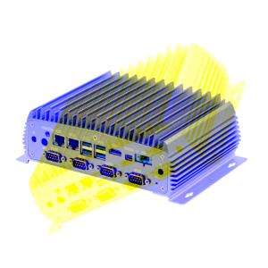 11th Gen Tiger Lake Industrial Mini PC , 6COM 2 Gigabit LAN Mini Fanless