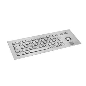 Dynamic Waterproof Stainless Steel Keyboard With Trackball