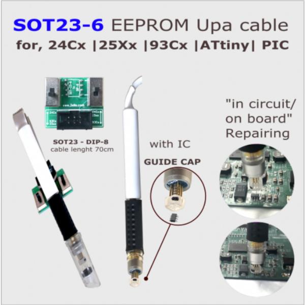 Quality SOT23-6 POGO PIN ADAPTER spring load with guide cap for in-circuit ECU mileage programmer connect cable for sale