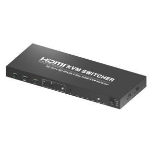 China Metal Housing 4 Port 30Hz HDMI DP KVM Switch on sale