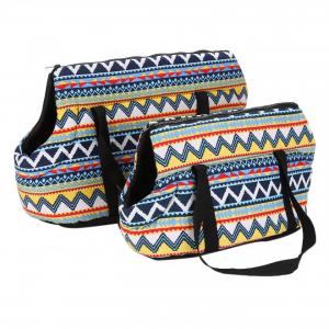 China Fashionable Canvas Tote Pet Carrier Portable 2 Size Available For Pets Rest wholesale
