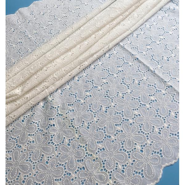 2020 New Coloful Cotton Cloth 130cm *1yard For Handmade DIY Clothes Accessories Embroidered Lace Fabric