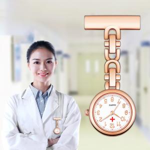 China ALK FOB Nurse Pocket Watch Black Nurse Watch Keychain Hospital Clock Pink Luminous Watches Doctor Nursing Gift wholesale