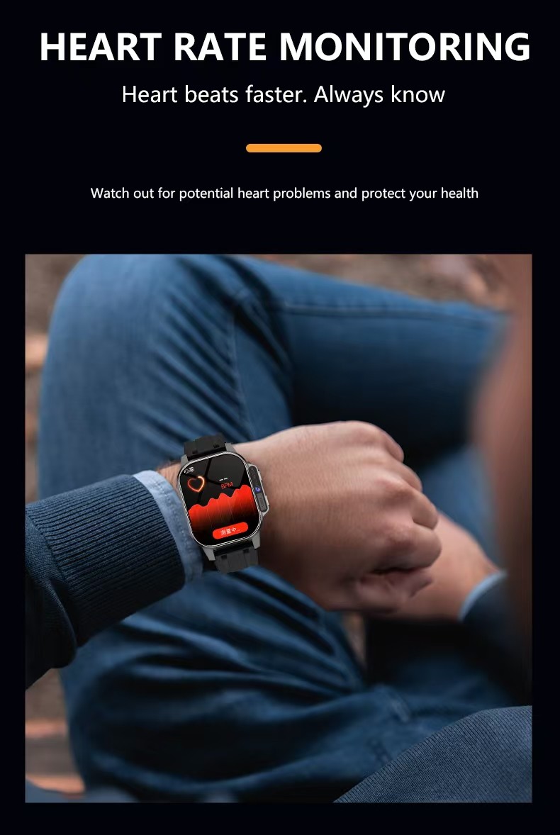 B22 4G Sim Card Android Smart Watch Video Call 2.04 Inch HD Camera SmartWatch Amoled Display