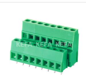 China 128B-5.0 5.08 Double Cell Layer PCB Screw Terminal Block For Wire Connecting pcb terminal blocks terminal block wholesale