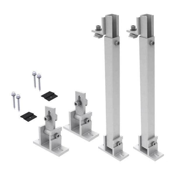 Front and Rear Leg Brackets for Silver/Black Solar Panel Mounting Tilt Angle 10deg-60deg