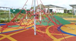 China Triangle Large Playground Climbing Net Polyester Combination Rope SGS Certificated on sale