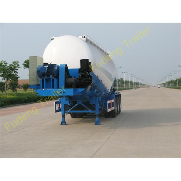 V Shape Bulk Cement Tanker Trailer With Diesel Engine FUWA / BPW Axle