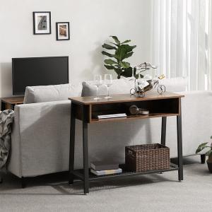 Entryway Console Table with Industrial Style, Rustic Sofa Table Furniture,