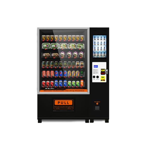 Multi Payment Healthy Food Vending Machine Intelligent Convey For Salad / Vegetable