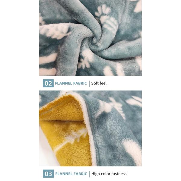 Double Side Printed Flannel Fleece Fabric 100% Polyester Winter