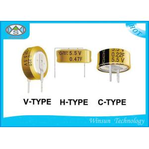 China Yellow 0.1F~1.0F Digital Power Capacitor OF Lamination Coin Type 5.5 V Super capacitor wholesale