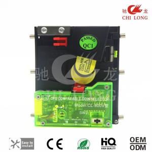 China Vertical Inserting Cpu Coin Selector Plastic Panel With Self Testing Alarm wholesale