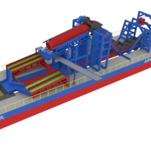 China Suriname Model 14 Inch Pipeline Gold Dredging Machine 660kW 550T wholesale