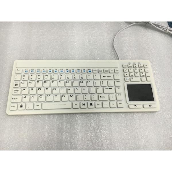 EN60601 Passed Waterproof Medical Keyboard With Touchpad Including Numeric Keypad
