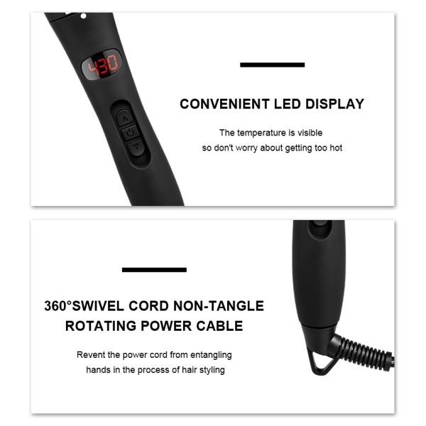 LCD Display Professional 3p Hair Curler 45W With CETL Certificate