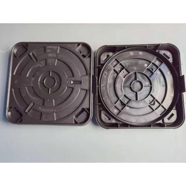 PP 12 Inch Round Single Wafer Carrier Container Box Contamination Prevent