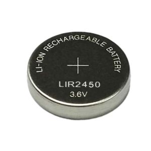 China 3.6V lithium ion button cell LIR2450 wholesale