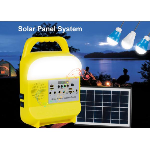 Solar Home Lighting System With Solar Panel 3PCS LED Solar Bulbs Kits