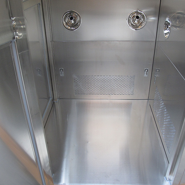 Personal Cleanroom Air Shower With Two-side Blowing for one person, automatic working