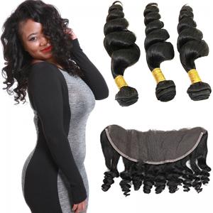 China Smooth Pure Loose Wave Remy Hair Weave No Shedding Fashionable Color wholesale