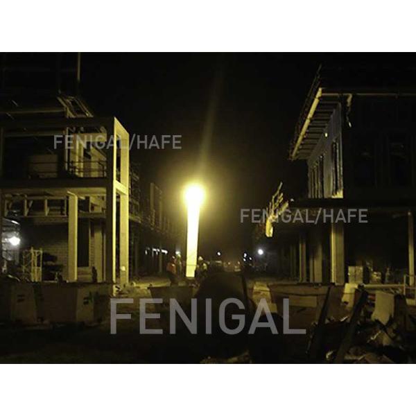 Large Area Illumination Multi Purpose 6m Inflatable Lighting Tower For Engineering Construction