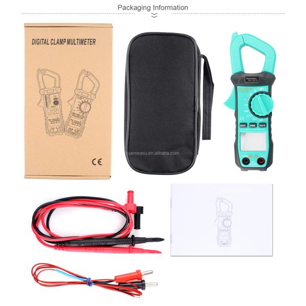 Portable Digital Multimeter With Voltage Detector And Clamp Measuring Resistance Range 600Ω/6kΩ/60kΩ/600kΩ/6MΩ/40MΩ