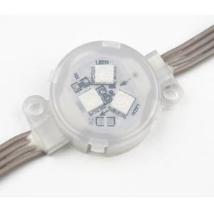 China Transparent Crystal RGB LED Pixel Ball Flexible Soft 3D LED Point Light Source wholesale