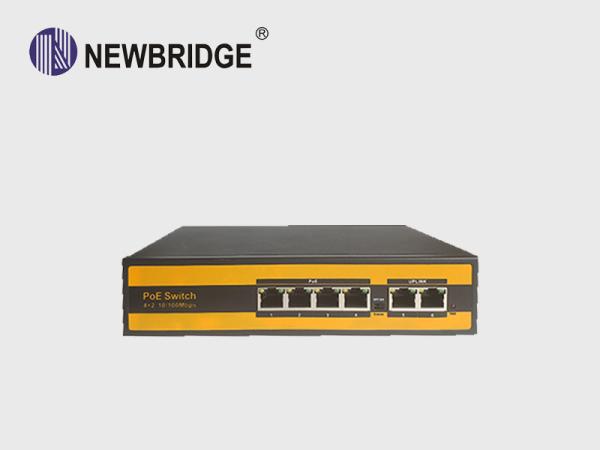 Quality fast Power over ethernet switch with 4 port for IP camera IEEE 802.3af/at for sale