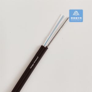 Buy cheap Simplex SM Drop Cable 5.0x2.0mm Black LSZH Indoor Fiber Optic Cable FTTH from wholesalers