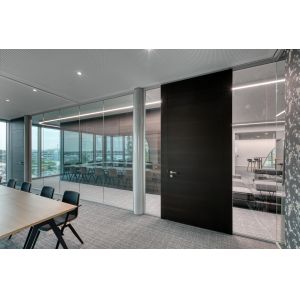 China Single Glazed Glass Partition Wall with Aluminum Frame 33dB Soundproof wholesale