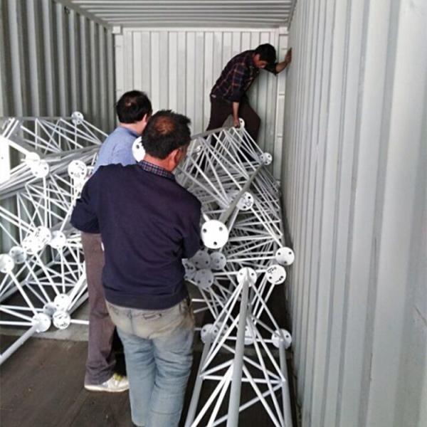 Manufacture hot dip galvanized guyed tower telcom mast antenna tower