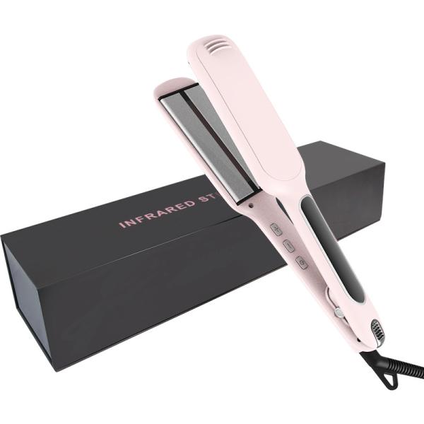 2'' Infrared Large Hair Straightener With Digital Temperature Control 250-450 Degrees