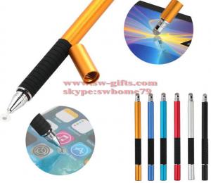 China 2 in 1 Multifunction Fine Point Round Thin Tip Touch Screen Pen Capacitive Stylus Pen For Smart Phone Tablet For iPad on sale