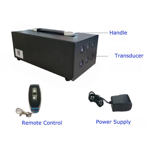 Ultrasonic Audio Recording Jammer 2-4 m Shielding Radius Eavesdropping Blocking System