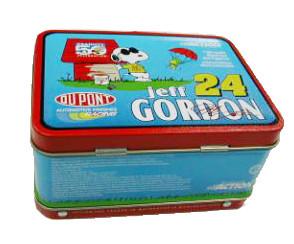 China Portable Cookie CMYK Pantone Rectangular Tin Can With Handle wholesale